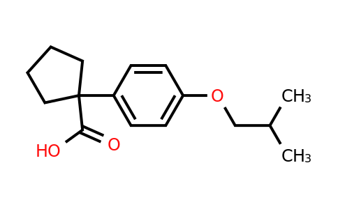 CAS 1039952-52-7 | 1-[4-(2-Methylpropoxy)phenyl]cyclopentane-1-carboxylic acid