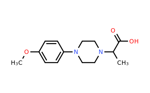CAS 1039993-12-8 | 2-[4-(4-Methoxyphenyl)piperazin-1-yl]propanoic acid