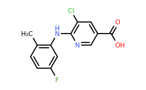 CAS 1040006-05-0 | 5-Chloro-6-[(5-fluoro-2-methylphenyl)amino]pyridine-3-carboxylic acid