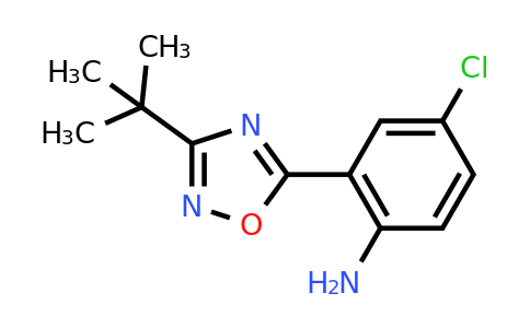CAS 1040008-46-5 | 2-(3-tert-butyl-1,2,4-oxadiazol-5-yl)-4-chloroaniline