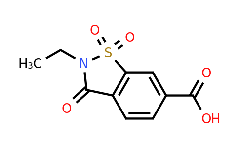 CAS 1040033-65-5 | 2-Ethyl-1,1,3-trioxo-2,3-dihydro-1,2-benzothiazole-6-carboxylic acid