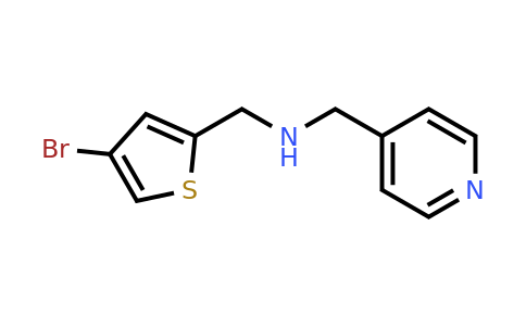 CAS 1040046-54-5 | [(4-bromothiophen-2-yl)methyl][(pyridin-4-yl)methyl]amine