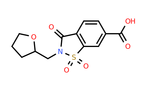 CAS 1040074-58-5 | 1,1,3-Trioxo-2-(oxolan-2-ylmethyl)-2,3-dihydro-1,2-benzothiazole-6-carboxylic acid
