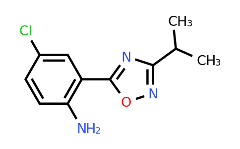 CAS 1040079-81-9 | 4-chloro-2-[3-(propan-2-yl)-1,2,4-oxadiazol-5-yl]aniline