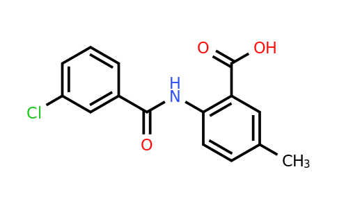CAS 1040084-50-1 | 2-(3-Chlorobenzamido)-5-methylbenzoic acid