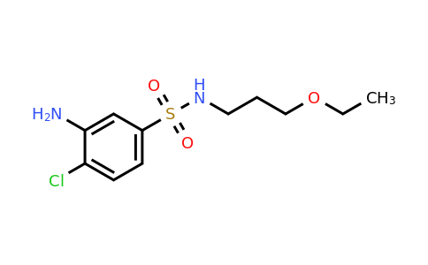 CAS 1040317-90-5 | 3-Amino-4-chloro-N-(3-ethoxypropyl)benzenesulfonamide