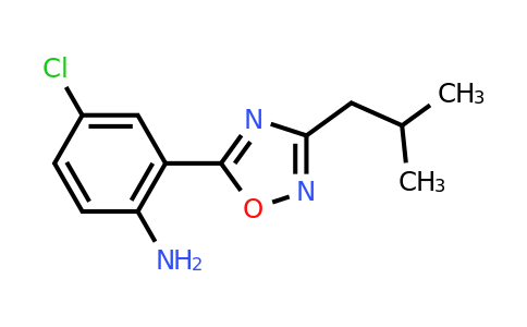 CAS 1040329-41-6 | 4-chloro-2-[3-(2-methylpropyl)-1,2,4-oxadiazol-5-yl]aniline