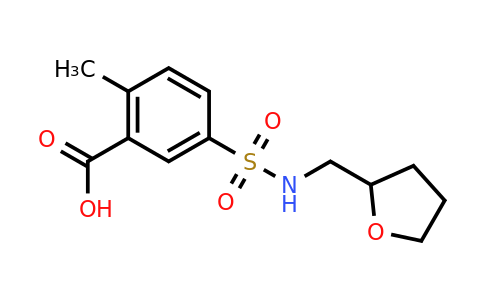 CAS 1040340-53-1 | 2-Methyl-5-[(oxolan-2-ylmethyl)sulfamoyl]benzoic acid