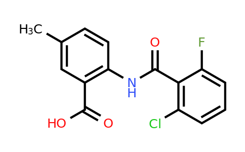 CAS 1040341-62-5 | 2-(2-Chloro-6-fluorobenzamido)-5-methylbenzoic acid