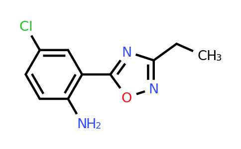 CAS 1040345-45-6 | 4-chloro-2-(3-ethyl-1,2,4-oxadiazol-5-yl)aniline