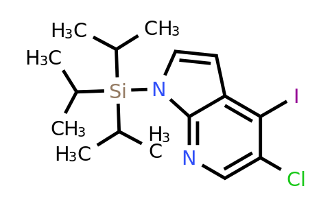 CAS 1040682-76-5 | (5-chloro-4-iodo-pyrrolo[2,3-b]pyridin-1-yl)-triisopropyl-silane