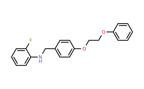 CAS 1040685-97-9 | 2-Fluoro-N-(4-(2-phenoxyethoxy)benzyl)aniline
