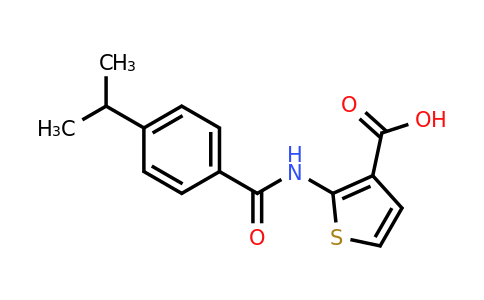 CAS 1041555-04-7 | 2-[4-(Propan-2-yl)benzamido]thiophene-3-carboxylic acid
