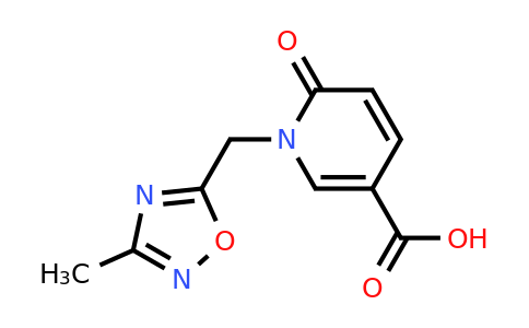 CAS 1041580-80-6 | 1-[(3-Methyl-1,2,4-oxadiazol-5-yl)methyl]-6-oxo-1,6-dihydropyridine-3-carboxylic acid
