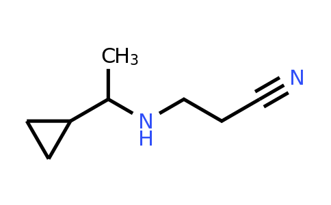 CAS 1042563-55-2 | 3-[(1-Cyclopropylethyl)amino]propanenitrile