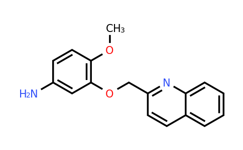 CAS 1042626-49-2 | 4-Methoxy-3-(quinolin-2-ylmethoxy)aniline