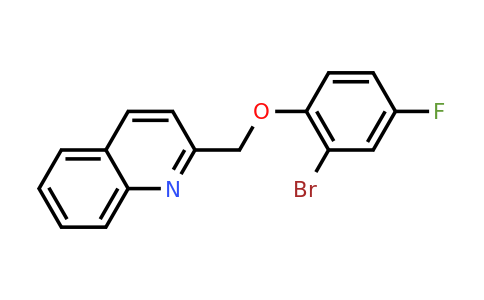 CAS 1042656-58-5 | 2-(2-Bromo-4-fluorophenoxymethyl)quinoline