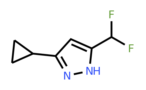CAS 1042768-00-2 | 3-Cyclopropyl-5-(difluoromethyl)-1H-pyrazole