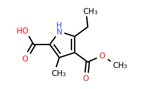 CAS 104303-50-6 | 5-ethyl-4-(methoxycarbonyl)-3-methyl-1H-pyrrole-2-carboxylic acid