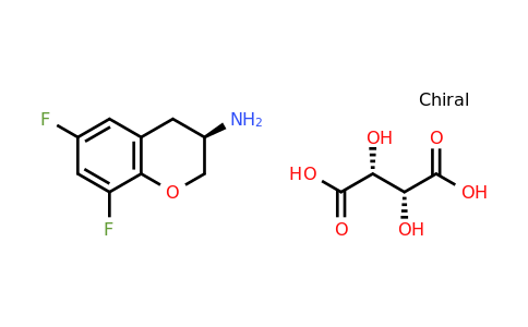 (2R,3R)-2,3-dihydroxybutanedioic acid; (3R)-6,8-difluoro-3,4-dihydro-2H-1-benzopyran-3-amine