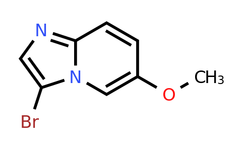 CAS 1044733-59-6 | 3-bromo-6-methoxyimidazo[1,2-a]pyridine