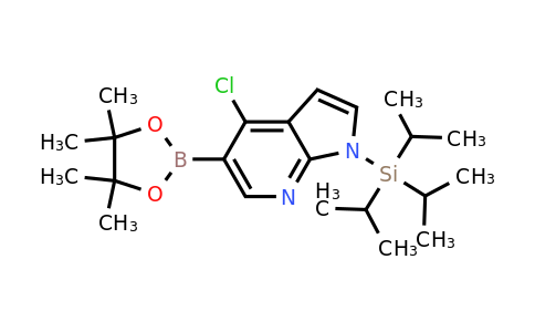 CAS 1045857-94-0 | 4-Chloro-5-(4,4,5,5-tetramethyl-1,3,2-dioxaborolan-2-yl)-1-(triisopropylsilyl)-1H-pyrrolo[2,3-b]pyridine