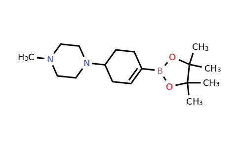 CAS 1046793-62-7 | 1-Methyl-4-(4-(4,4,5,5-tetramethyl-1,3,2-dioxaborolan-2-yl)cyclohex-3-enyl)piperazine