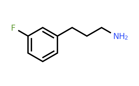 CAS 104774-86-9 | 3-(3-Fluorophenyl)propan-1-amine