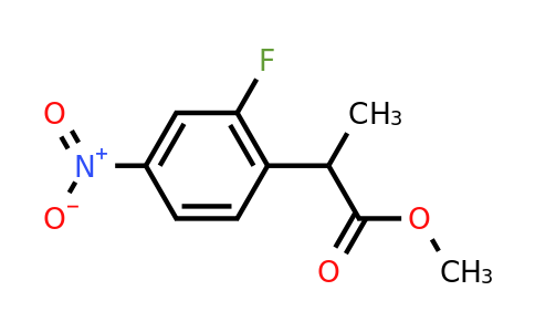 CAS 104784-47-6 | methyl 2-(2-fluoro-4-nitrophenyl)propanoate