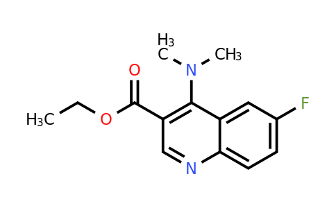CAS 1049114-72-8 | Ethyl 4-(dimethylamino)-6-fluoroquinoline-3-carboxylate
