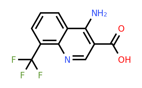 CAS 1049127-39-0 | 4-Amino-8-(trifluoromethyl)quinoline-3-carboxylic acid