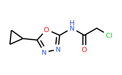 CAS 1049606-26-9 | 2-Chloro-N-(5-cyclopropyl-1,3,4-oxadiazol-2-yl)acetamide
