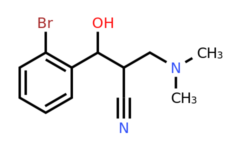 CAS 1049606-74-7 | 3-(2-Bromophenyl)-2-[(dimethylamino)methyl]-3-hydroxypropanenitrile