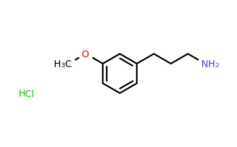 CAS 1049696-27-6 | 3-(3-Methoxyphenyl)propan-1-amine hydrochloride