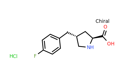 CAS 1049733-41-6 | (2S,4R)-4-(4-Fluorobenzyl)pyrrolidine-2-carboxylic acid hydrochloride