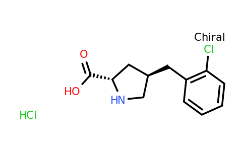 CAS 1049733-67-6 | (2S,4R)-4-(2-Chlorobenzyl)pyrrolidine-2-carboxylic acid hydrochloride