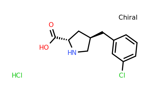CAS 1049733-75-6 | (2S,4R)-4-(3-Chlorobenzyl)pyrrolidine-2-carboxylic acid hydrochloride