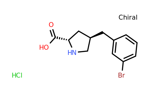 CAS 1049734-10-2 | (2S,4R)-4-(3-Bromobenzyl)pyrrolidine-2-carboxylic acid hydrochloride