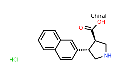 CAS 1049734-17-9 | (3R,4S)-4-(Naphthalen-2-yl)pyrrolidine-3-carboxylic acid hydrochloride