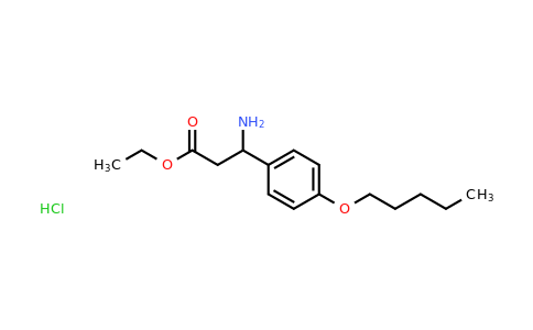 CAS 1049735-51-4 | Ethyl 3-Amino-3-(4-(pentyloxy)phenyl)propanoate hydrochloride