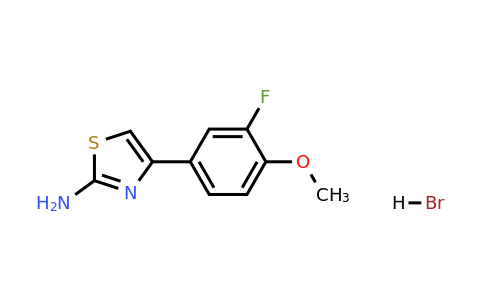 CAS 1049742-89-3 | 4-(3-Fluoro-4-methoxy-phenyl)-thiazol-2-ylaminehydrobromide