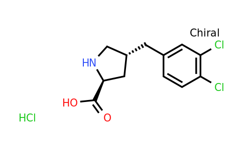 CAS 1049742-96-2 | (2S,4R)-4-(3,4-Dichlorobenzyl)pyrrolidine-2-carboxylic acid hydrochloride