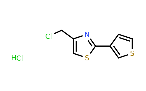 CAS 1049745-43-8 | 4-(chloromethyl)-2-(thiophen-3-yl)-1,3-thiazole hydrochloride