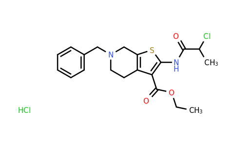 CAS 1049746-42-0 | ethyl 6-benzyl-2-(2-chloropropanamido)-4H,5H,6H,7H-thieno[2,3-c]pyridine-3-carboxylate hydrochloride