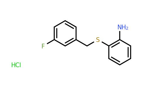 CAS 1049757-56-3 | 2-((3-Fluorobenzyl)thio)aniline hydrochloride