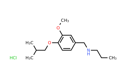 CAS 1049781-64-7 | {[3-methoxy-4-(2-methylpropoxy)phenyl]methyl}(propyl)amine hydrochloride