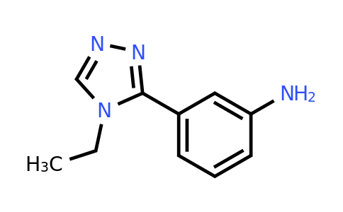 CAS 1049873-79-1 | 3-(4-Ethyl-4H-1,2,4-triazol-3-yl)aniline