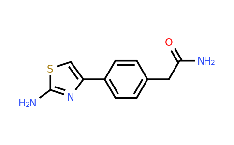 CAS 1049874-22-7 | 2-[4-(2-Amino-1,3-thiazol-4-yl)phenyl]acetamide