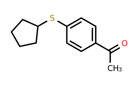 CAS 1050884-72-4 | 1-[4-(Cyclopentylsulfanyl)phenyl]ethan-1-one