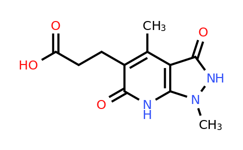 CAS 1050885-22-7 | 3-{1,4-dimethyl-3,6-dioxo-1H,2H,3H,6H,7H-pyrazolo[3,4-b]pyridin-5-yl}propanoic acid